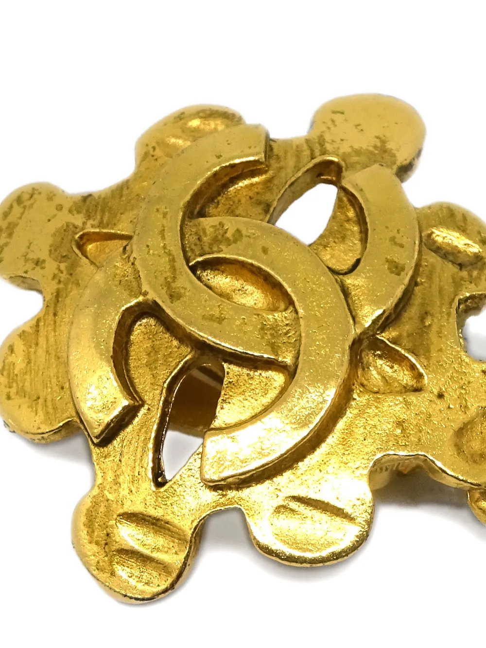 Pre-owned Chanel 1994 Cc-logo Clip-on Earrings