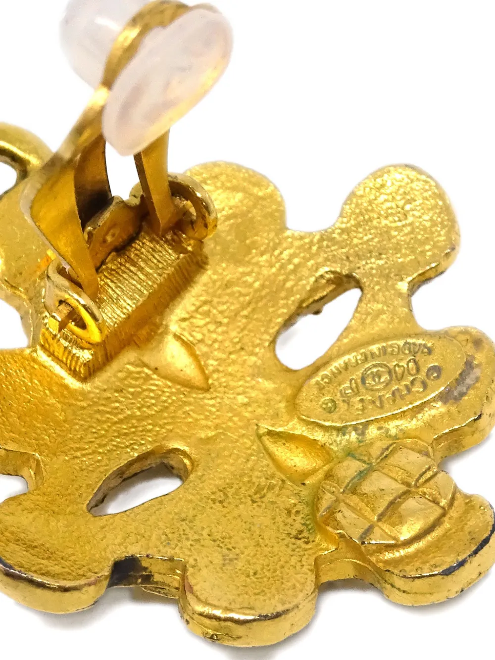 Pre-owned Chanel 1994 Cc-logo Clip-on Earrings