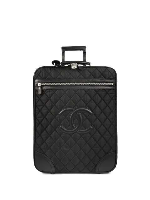CHANEL Pre-Owned 2007 diamond-quilted CC luggage