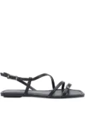 Stuart Weitzman Georgie flat sandals - Black