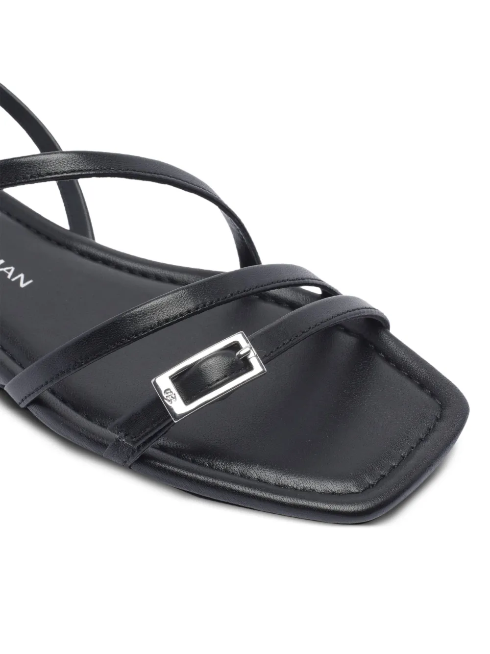 Stuart Weitzman Georgie flat sandals Black