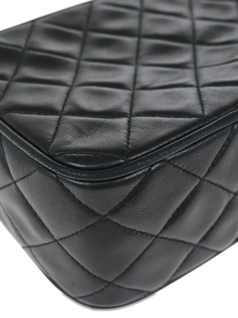 Pre-owned Chanel 1995 Mini Quilted Cc Logo Shoulder Bag