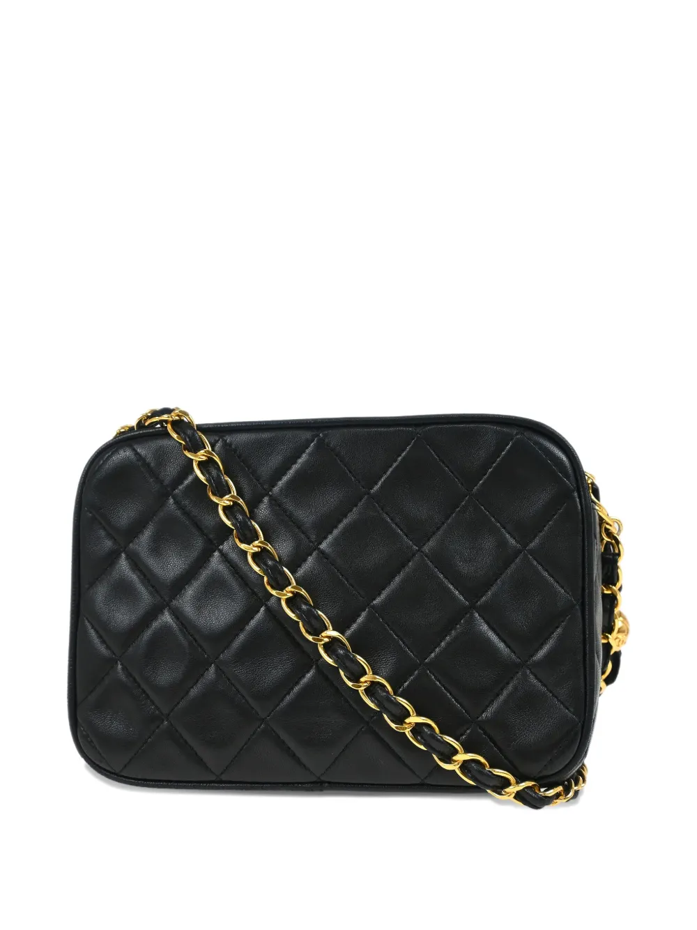 Pre-owned Chanel 1995 Mini Quilted Cc Logo Shoulder Bag