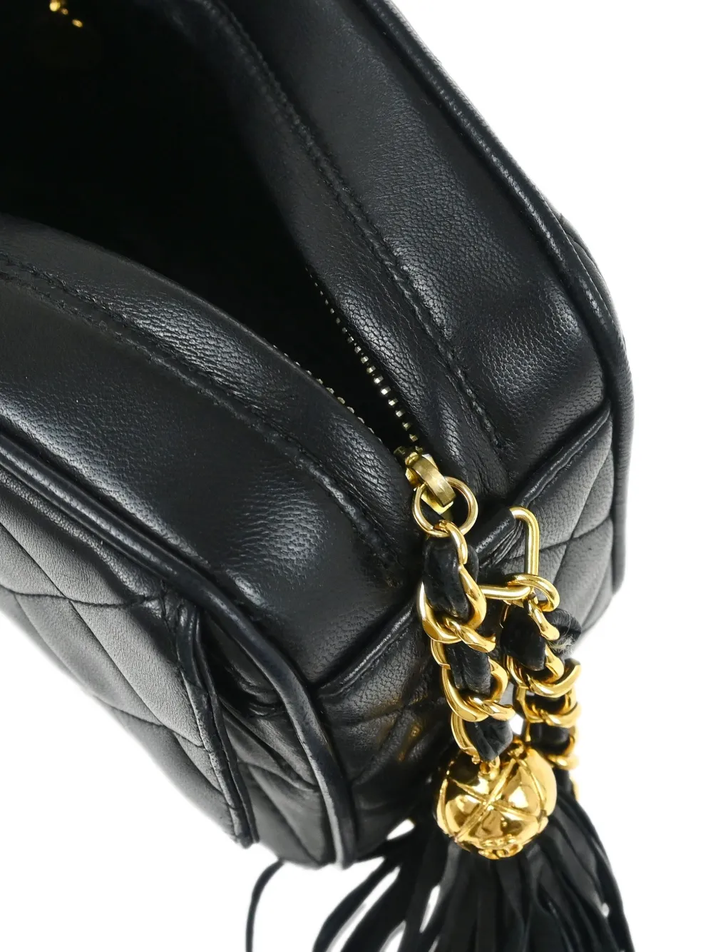 Pre-owned Chanel 1995 Mini Quilted Cc Logo Shoulder Bag