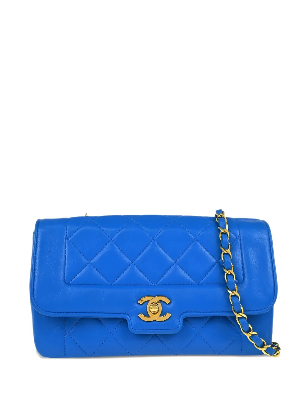CHANEL Pre-Owned sac porté épaule à matelassage losanges (1990) | bleu | Image 1