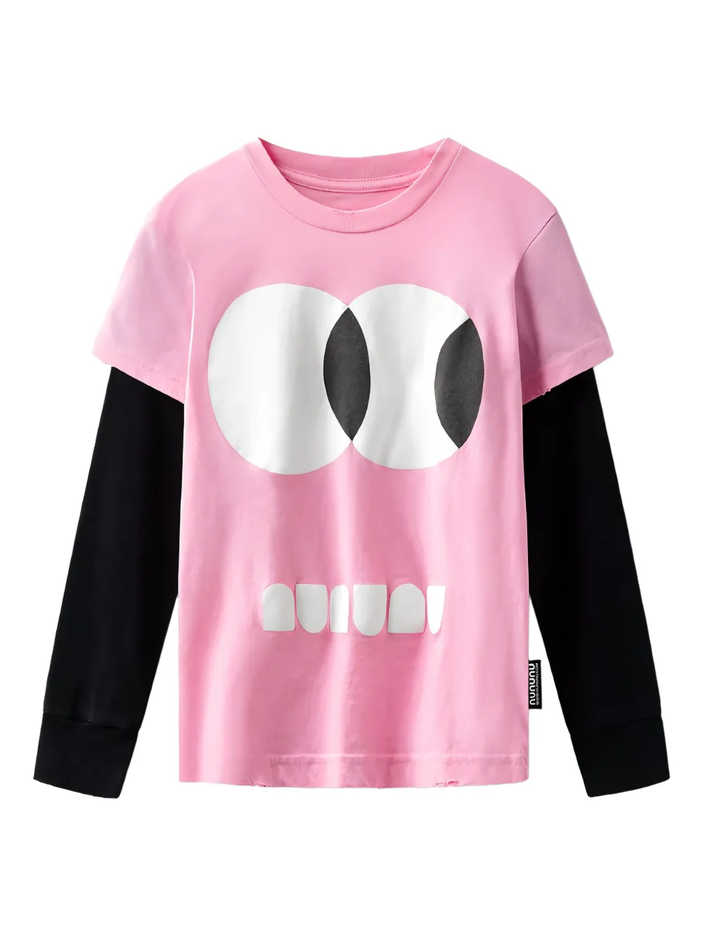 Nununu Side Eye T-shirt | Pink | Image 1