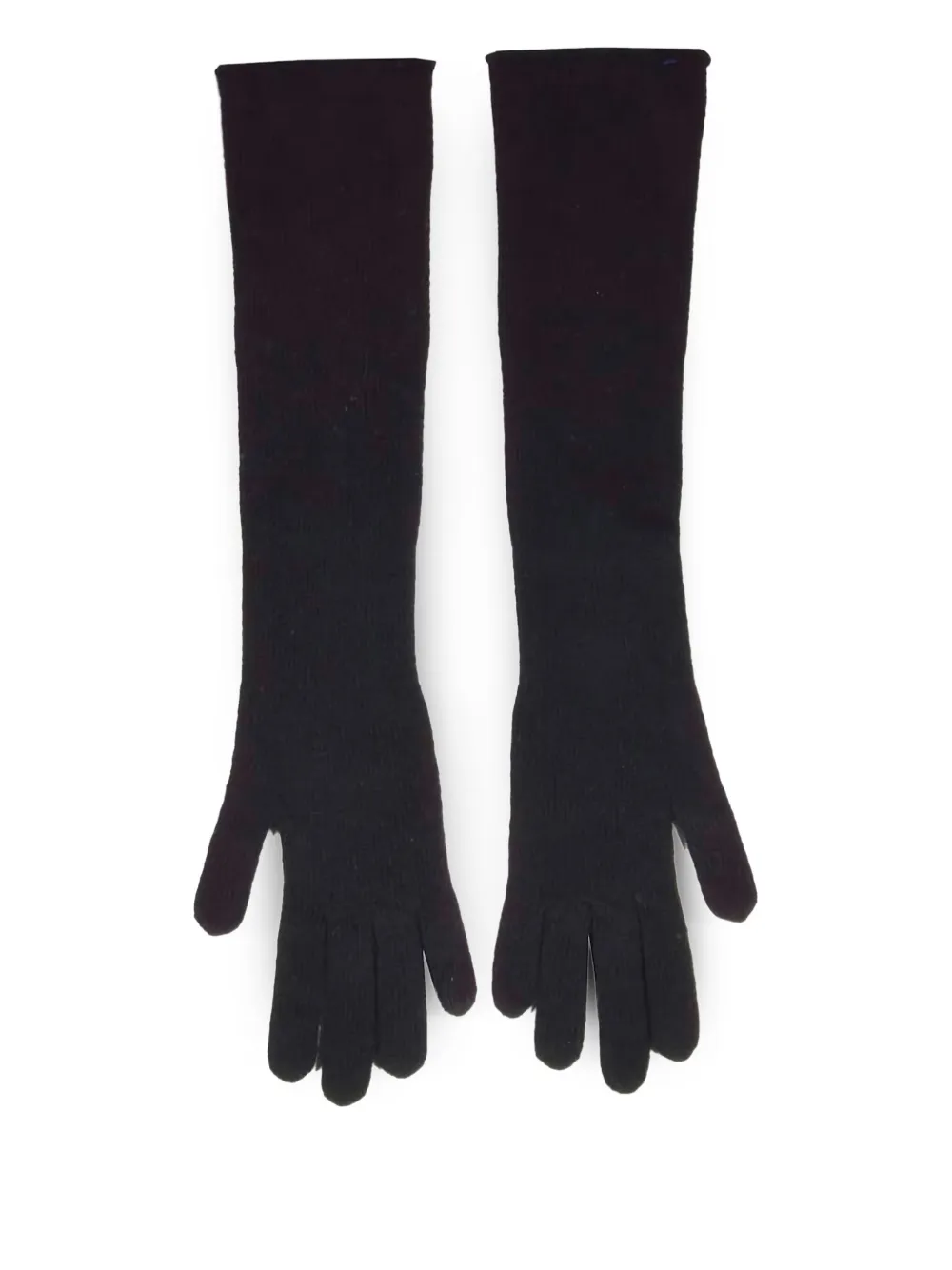 Alberta Ferretti Handschoenen van scheerwol - Zwart
