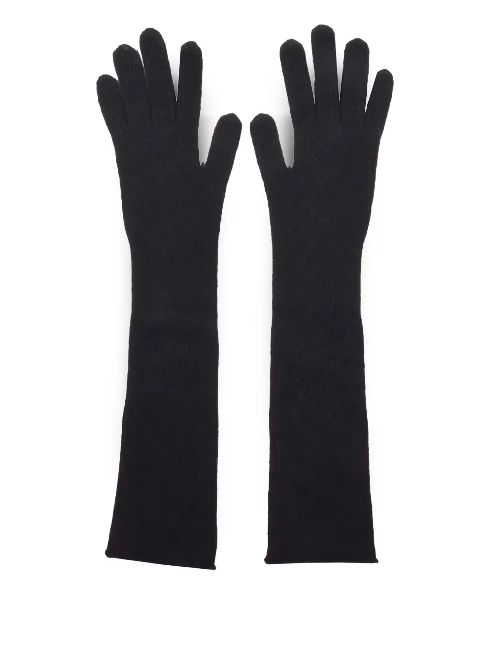 Shop Alberta Ferretti Virgin Wool Gloves