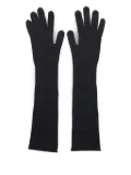 Alberta Ferretti virgin wool gloves - Black