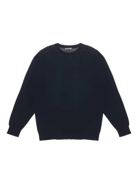 Auralee crew-neck knitted sweater