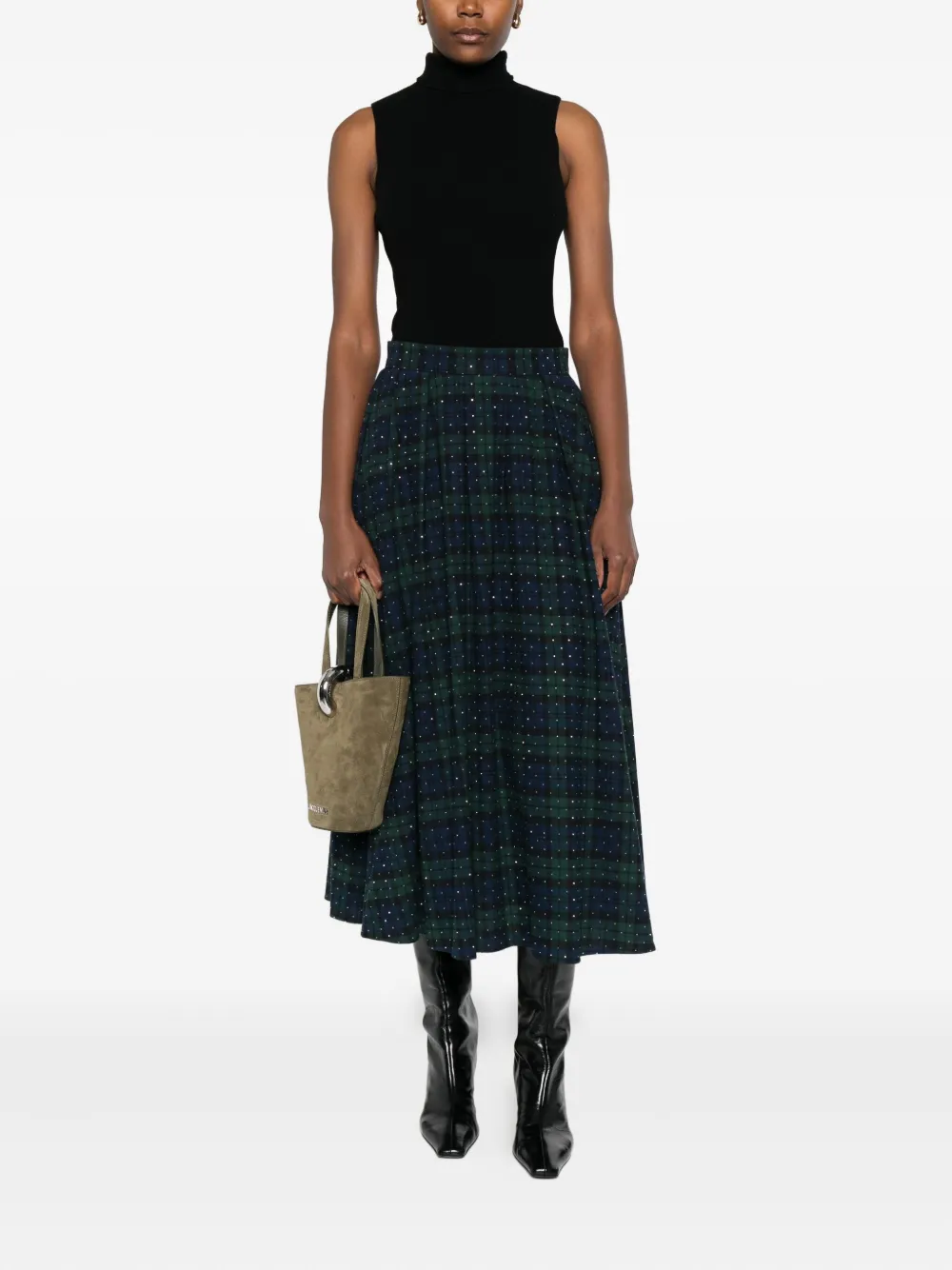 Maje ribbed sleeveless turtleneck top | Vests & Tank Tops | Image 2