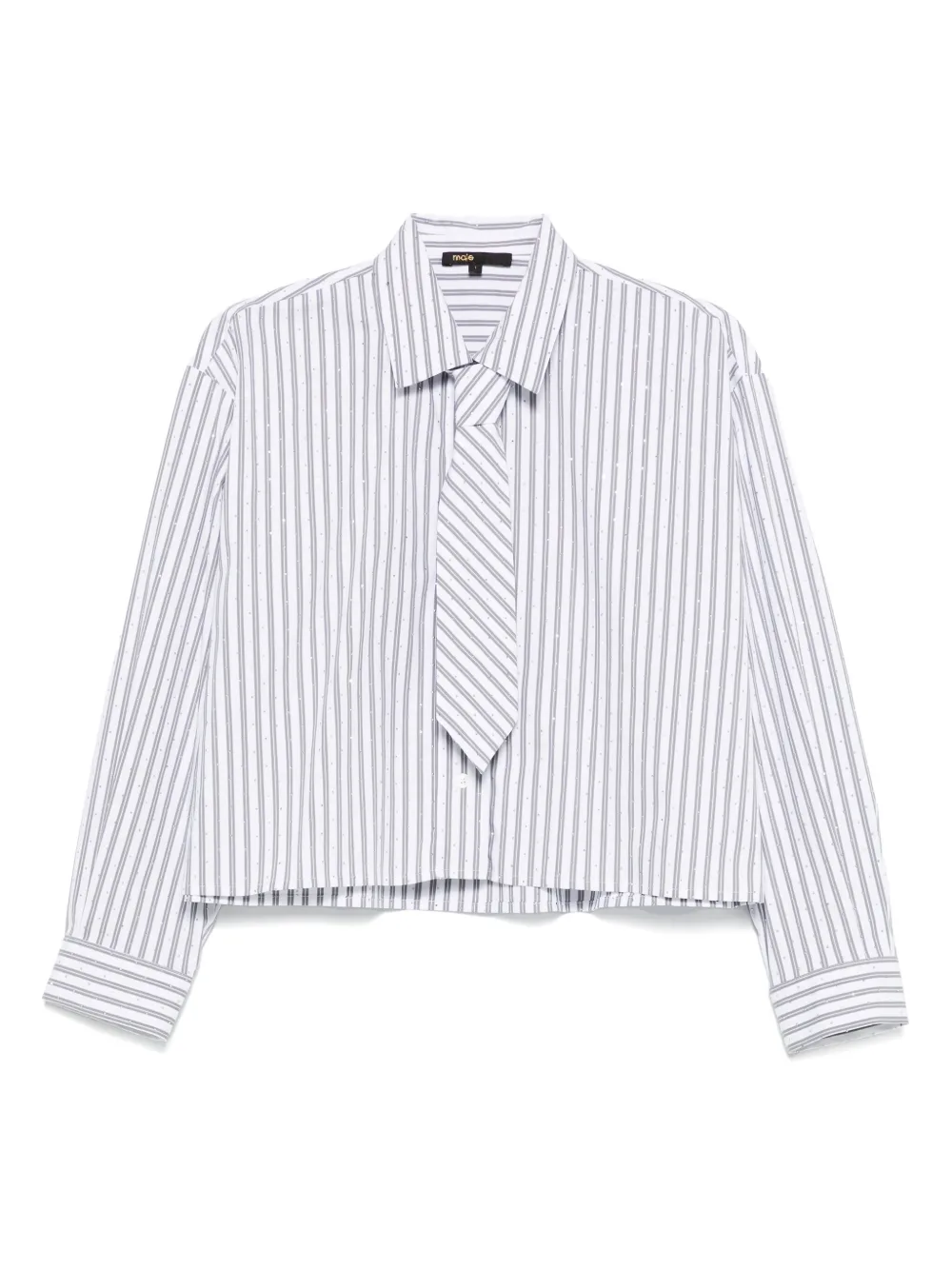 Maje Gestreept blouse Wit