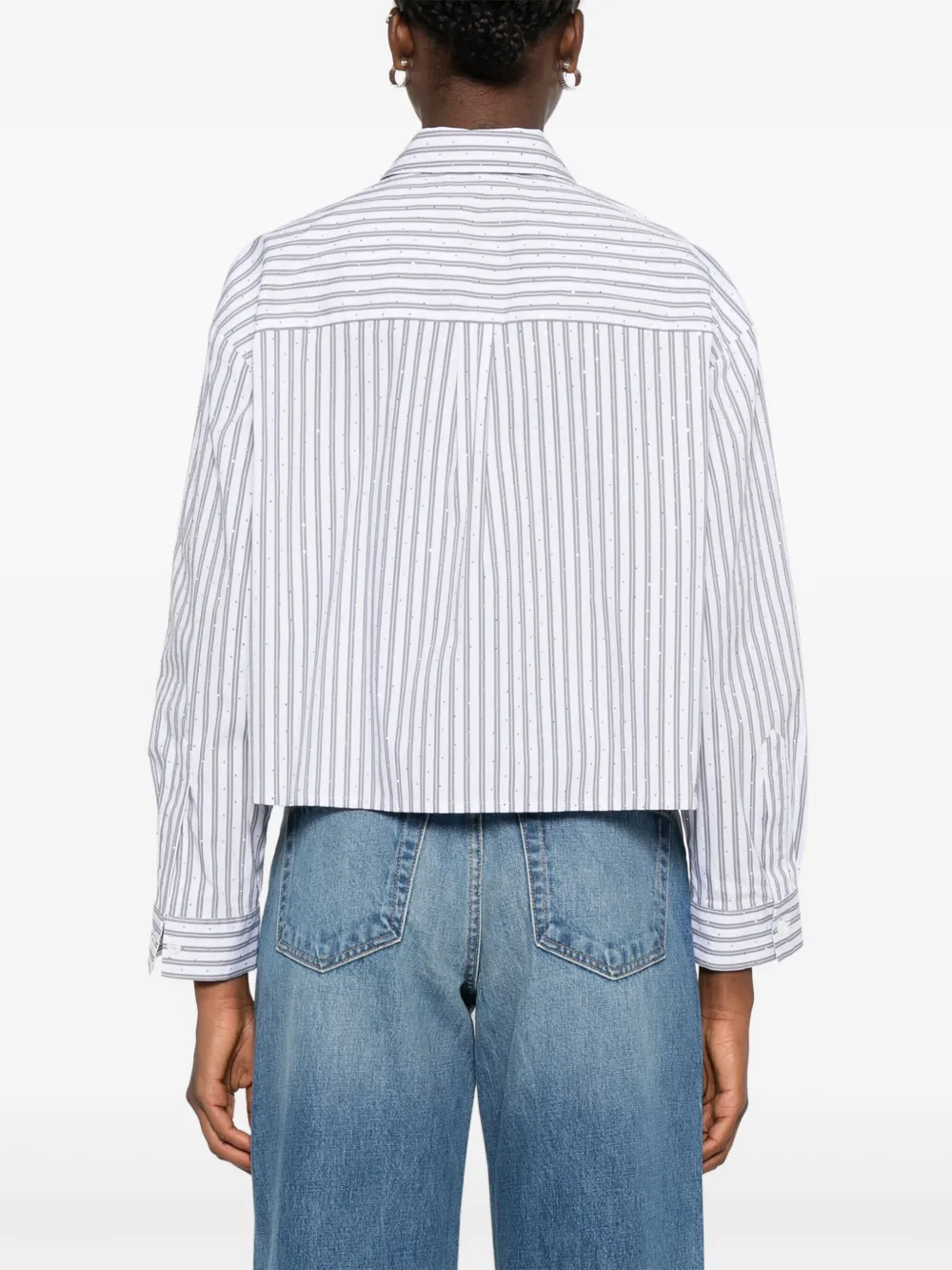 Maje Gestreept blouse Wit