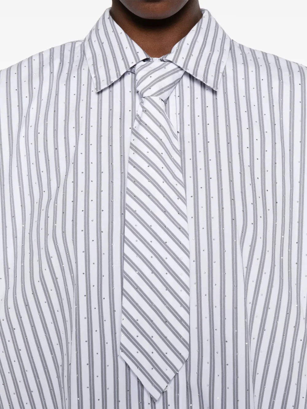 Maje Gestreept blouse Wit