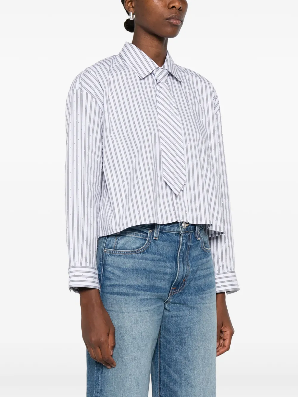 Maje Gestreept blouse Wit