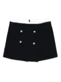 Maje double-breasted button-detail shorts - Blue