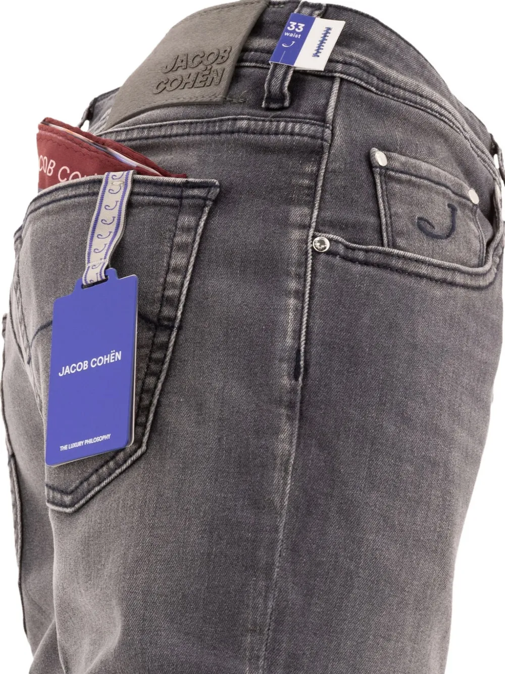 Jacob Cohën washed regular jeans Grijs