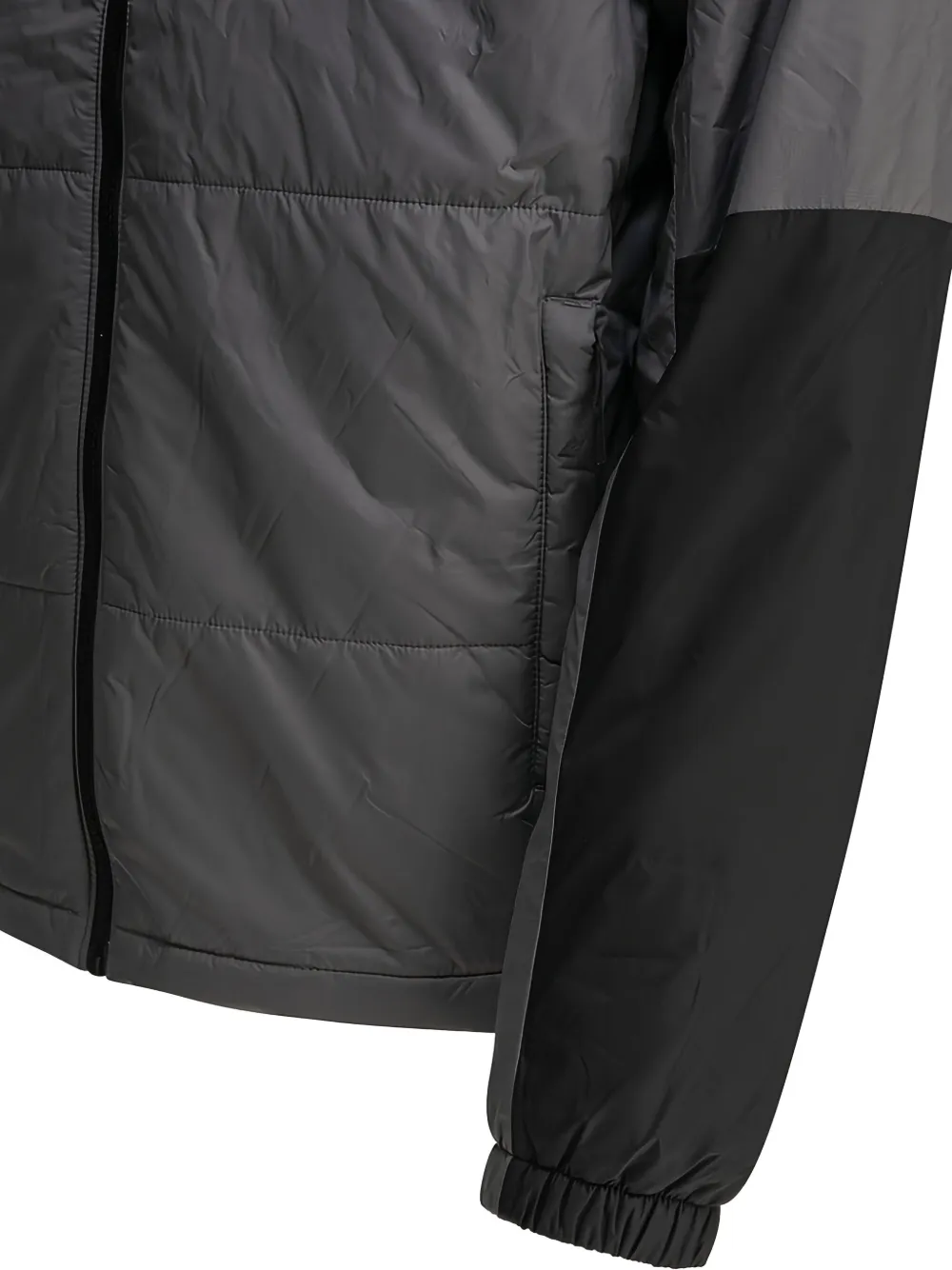 The North Face Gewatteerd jack met colourblocking Zwart