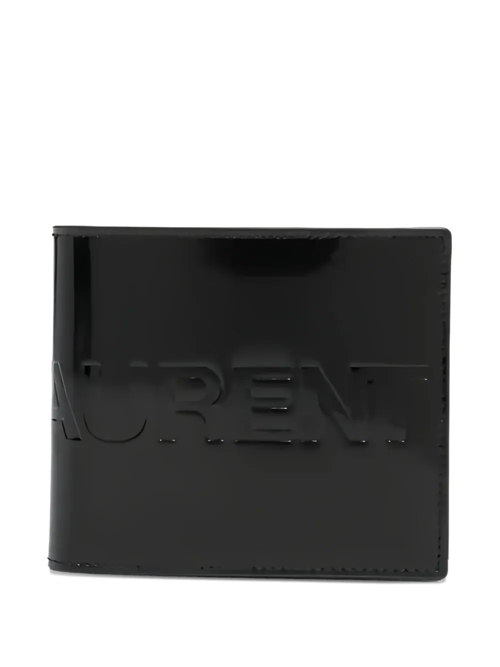 Saint Laurent logo-debossed leather wallet Zwart