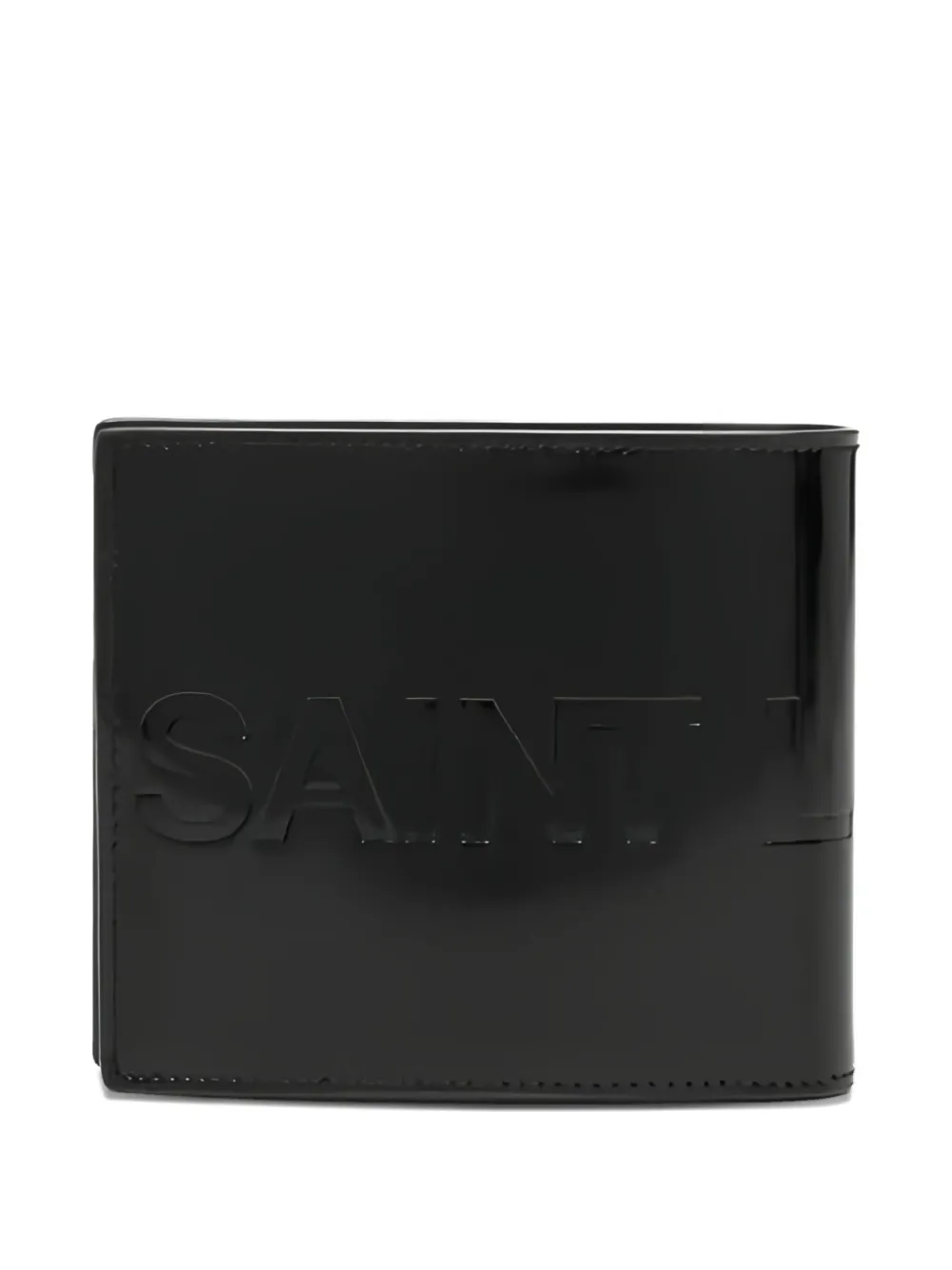 Saint Laurent logo-debossed leather wallet Zwart
