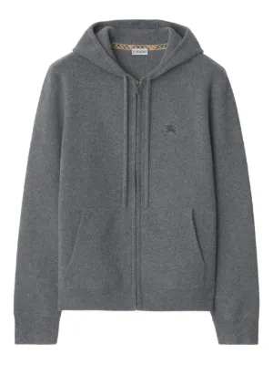 Burberry Zipped Hoodie | Grey | FARFETCH CA