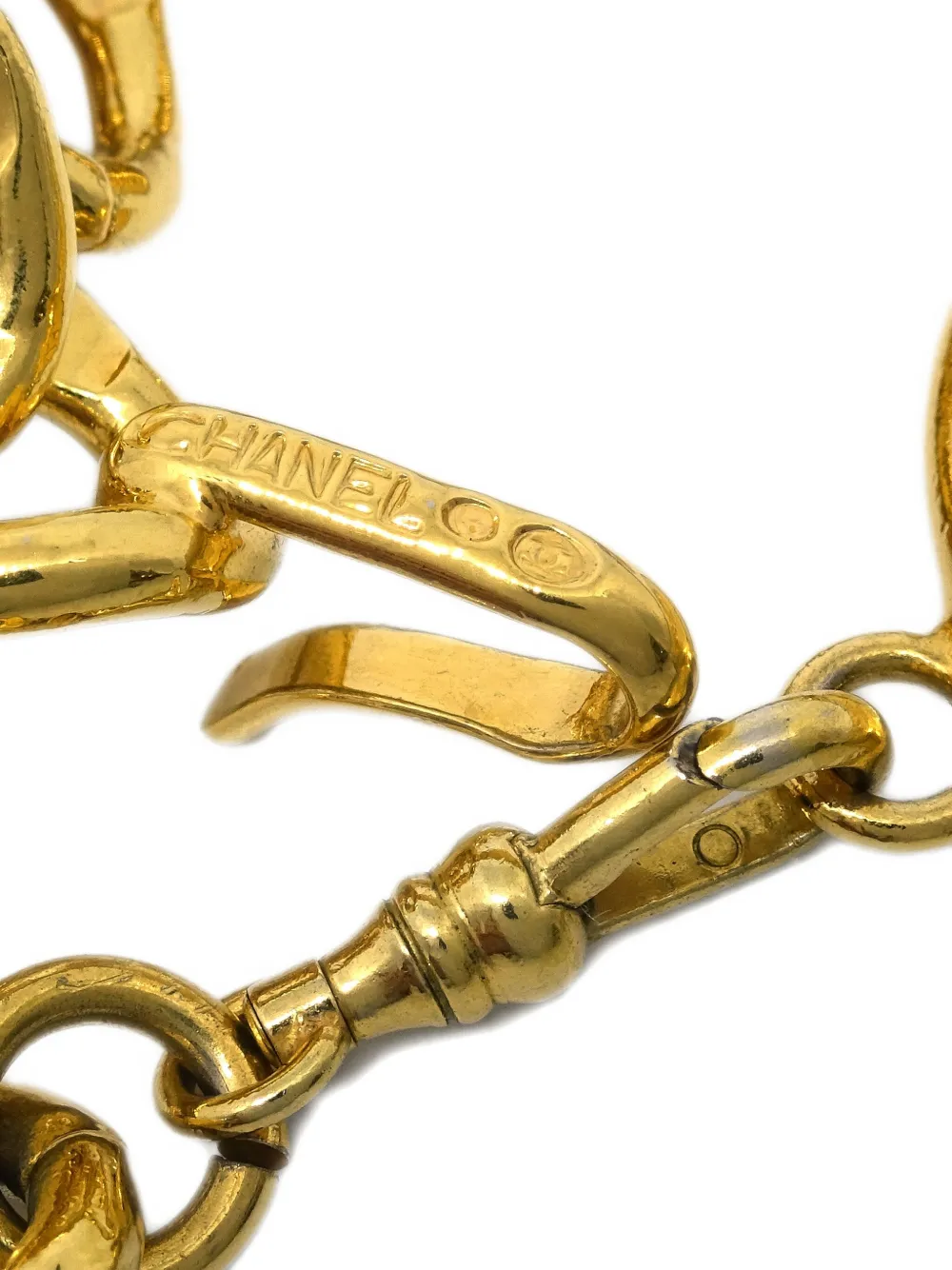 Pre-owned Chanel 1990-2000s Cc-medallion Chain Belt