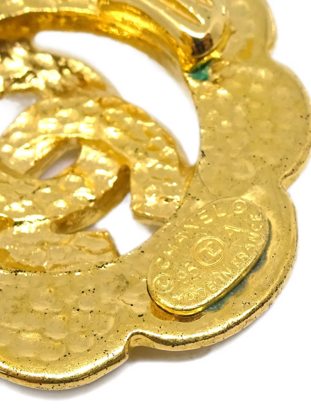 Pre-owned Chanel 1995 Cc Clip-on Earrings