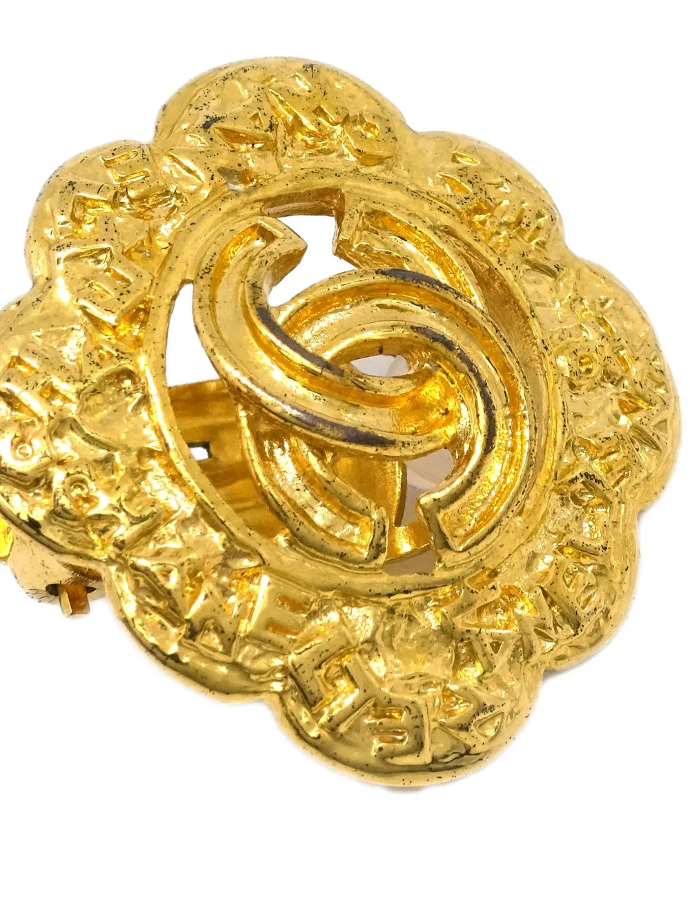 Pre-owned Chanel 1995 Cc Clip-on Earrings