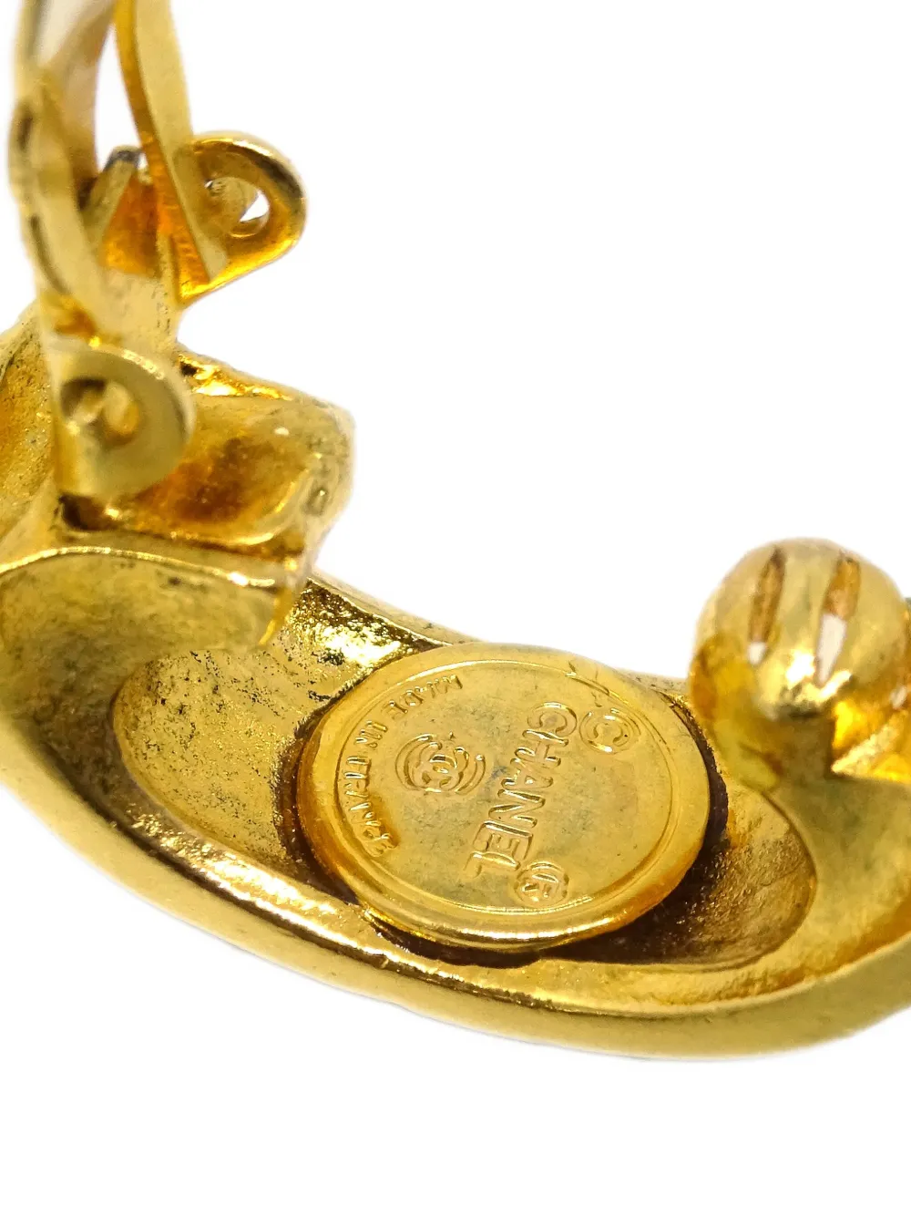Pre-owned Chanel 1990-2000s Logo-debossed Earrings