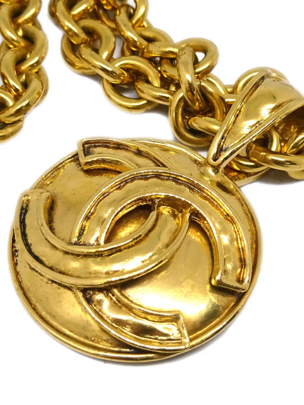 CHANEL Pre-Owned collier à médaillon CC (1994) | Image 2