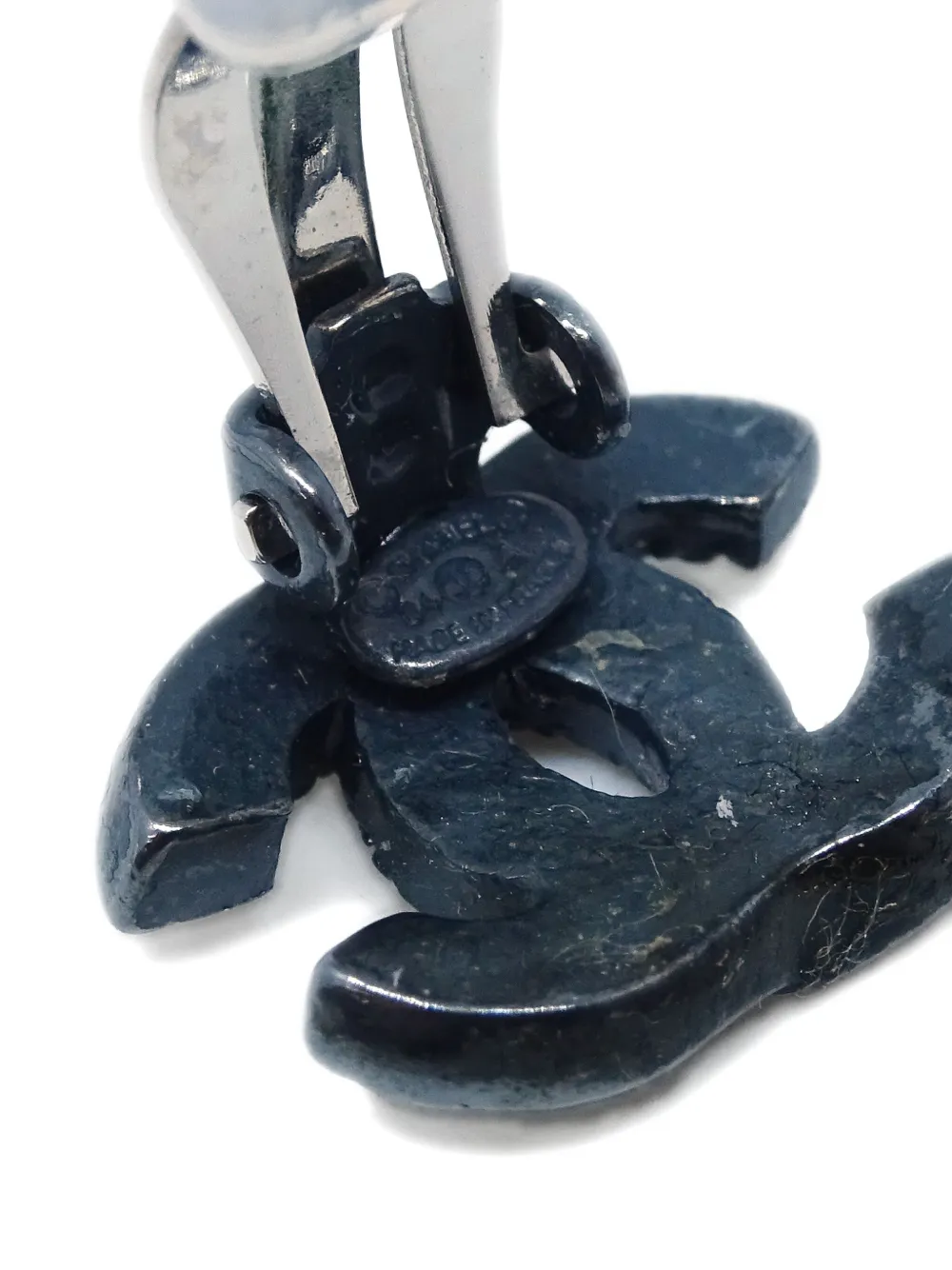 Pre-owned Chanel 2004 Cc-logo Clip-on Earrings