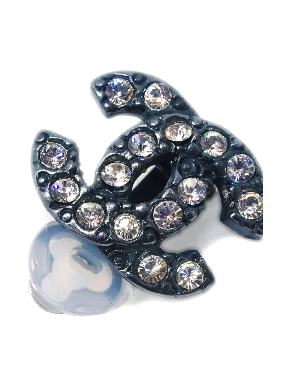 Pre-owned Chanel 2004 Cc-logo Clip-on Earrings