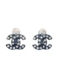 CHANEL Pre-Owned 2004 CC-logo clip-on earrings - Silver