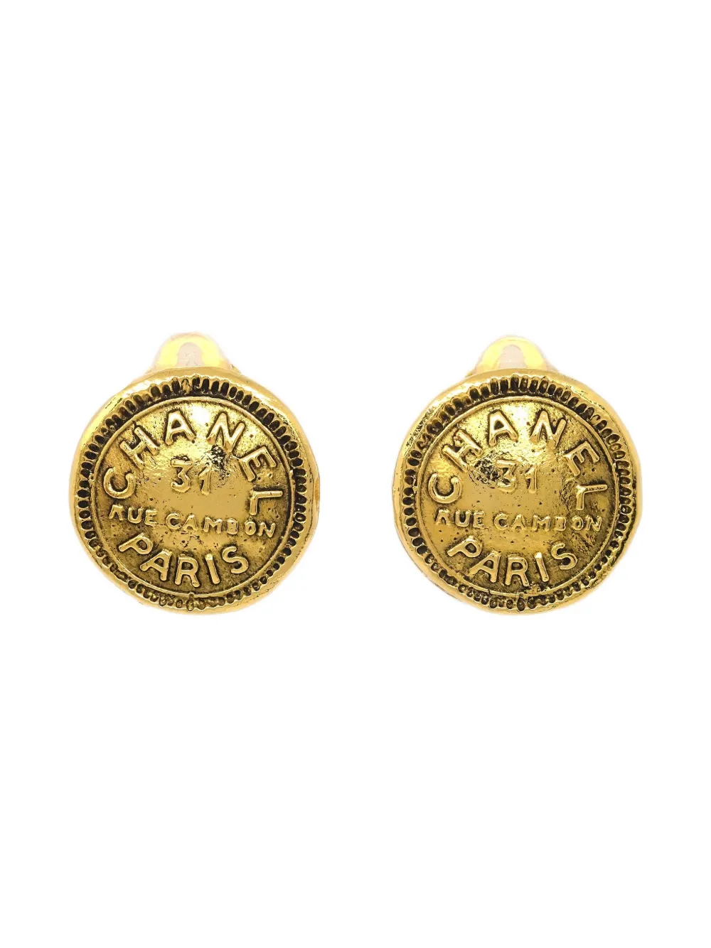 Pre-owned Chanel 1990-2000s Logo-embossed Earrings