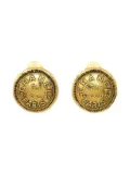 CHANEL Pre-Owned 1990-2000s logo-embossed earrings - Gold