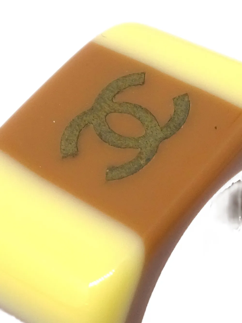 Pre-owned Chanel 2001 Cc-logo Ring