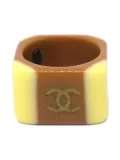 CHANEL Pre-Owned 2001 CC-logo ring - Brown