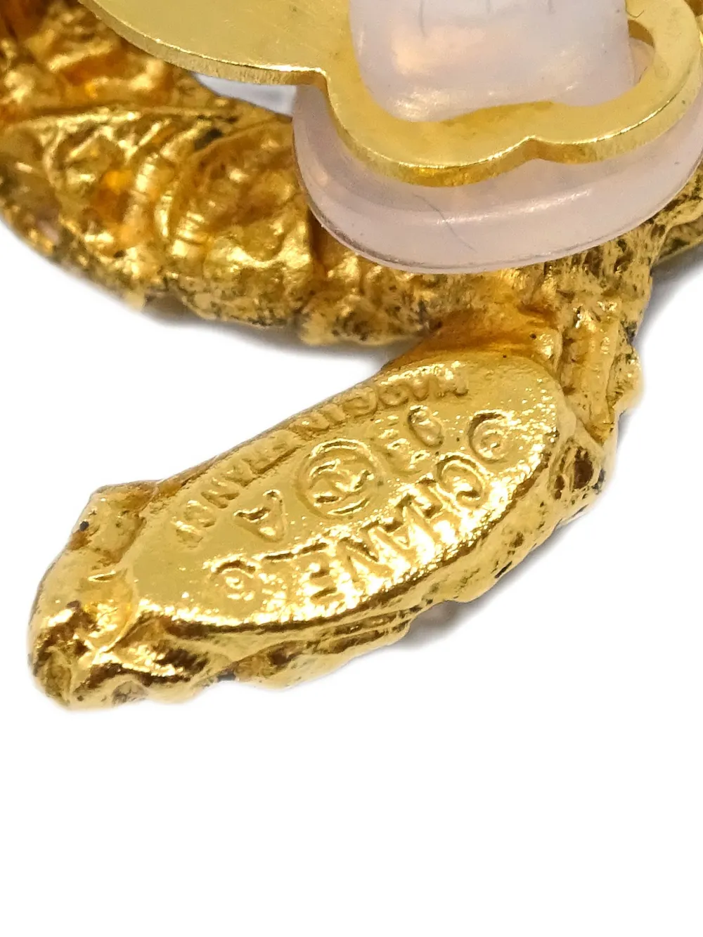 Pre-owned Chanel 1993 Cc Clip-on Earrings