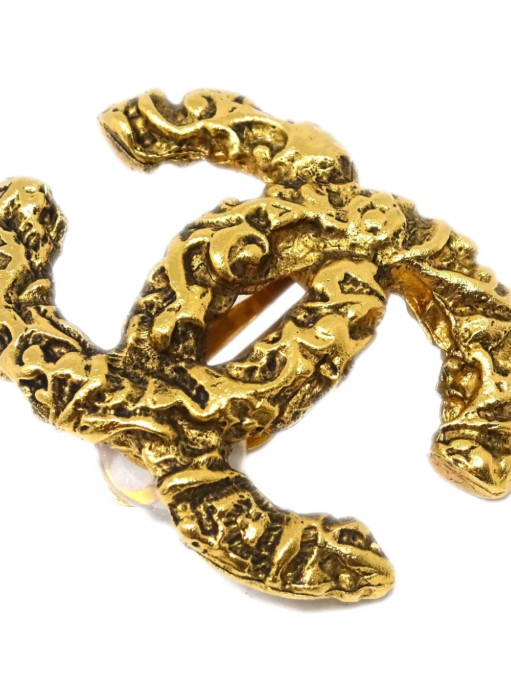 Pre-owned Chanel 1993 Cc Clip-on Earrings