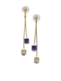 Louis Vuitton Pre-Owned 2013 Gamble Dangle earrings - Gold
