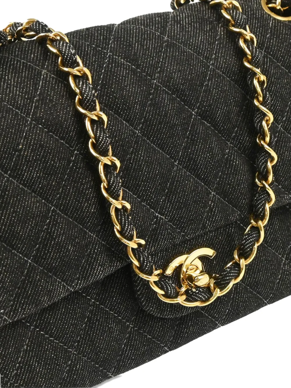 Pre-owned Chanel 1998 Medium Double Flap Shoulder Bag