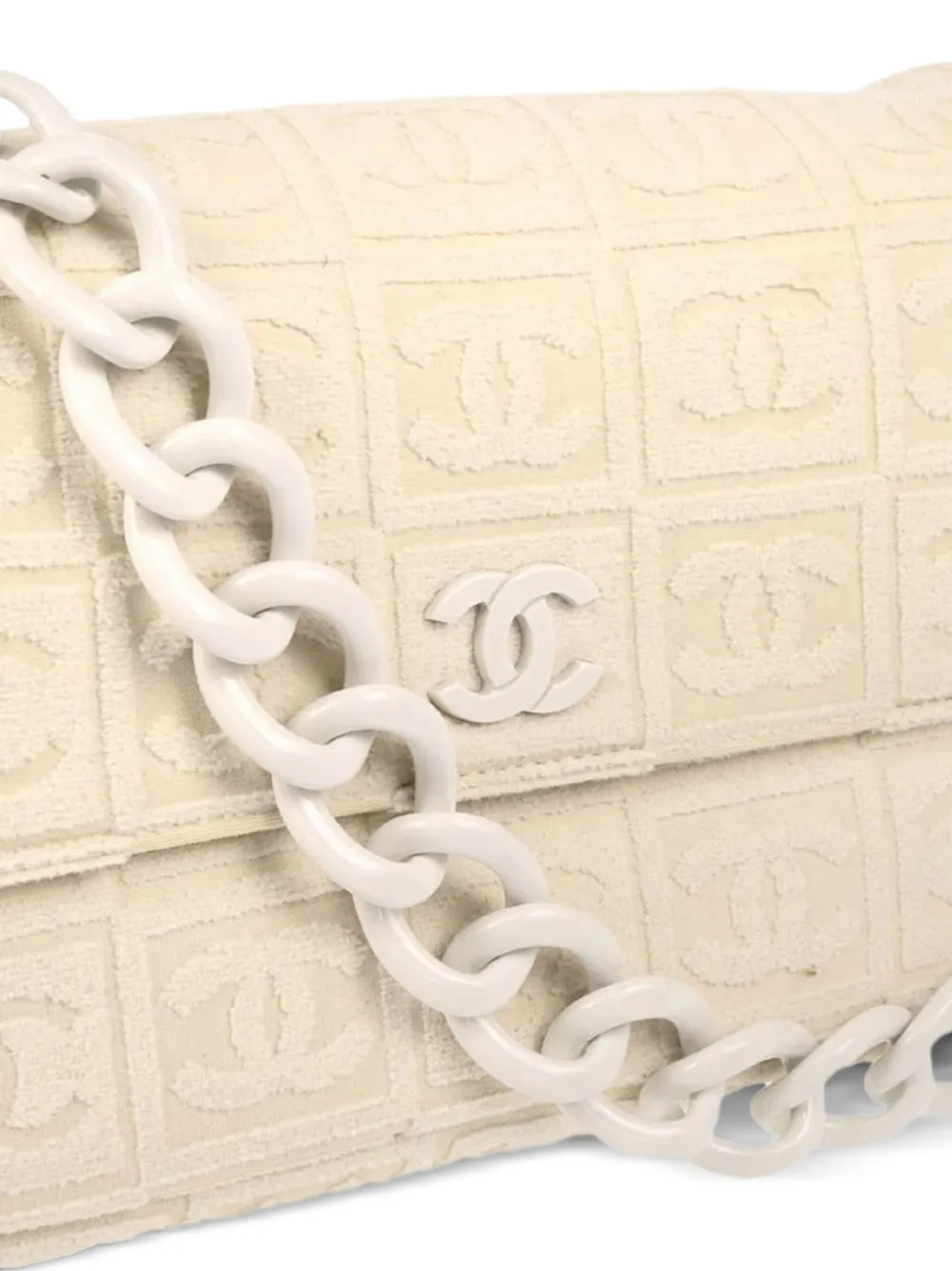 Pre-owned Chanel 2002 Cc-jacquard Shoulder Bag