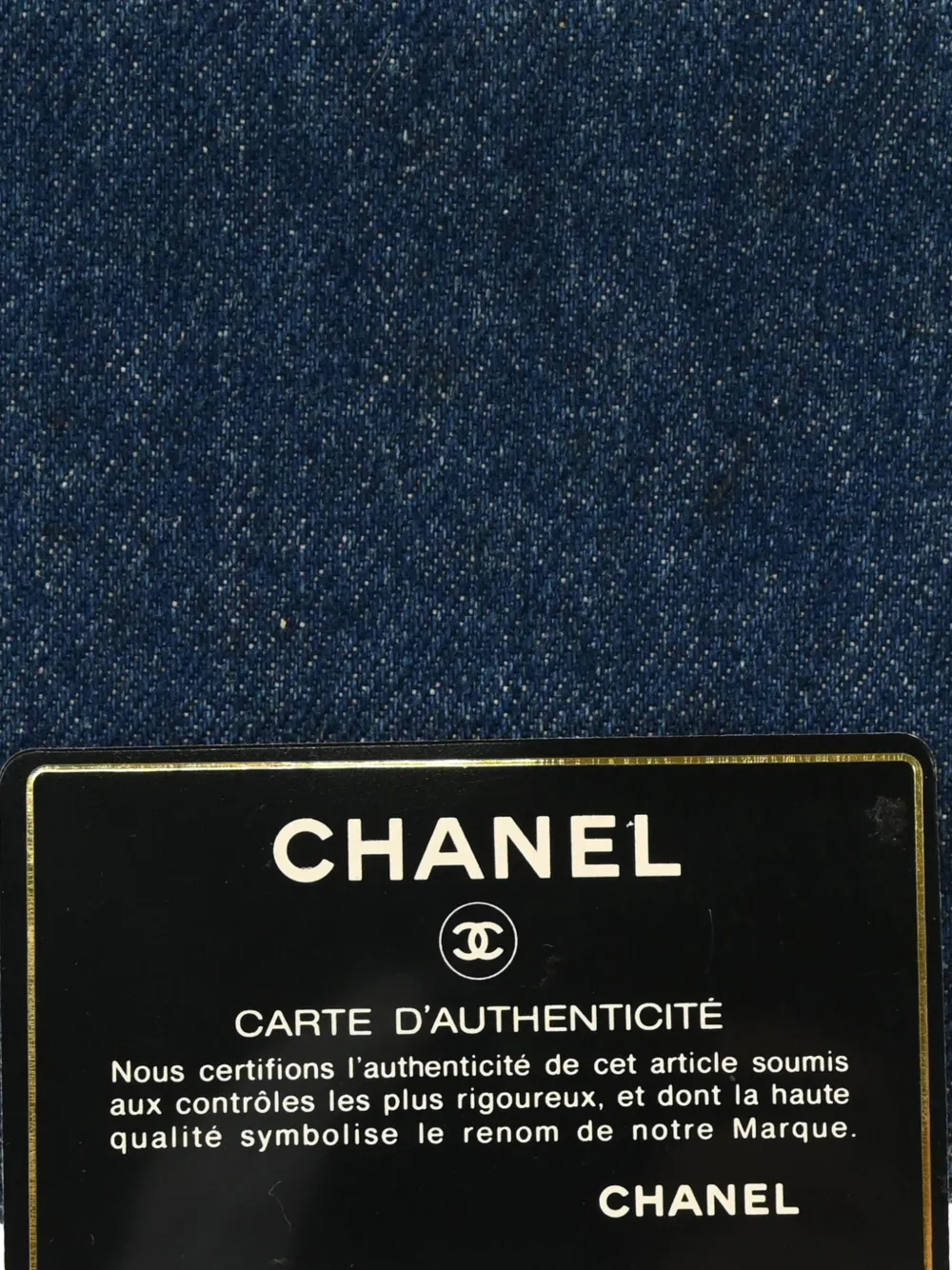Pre-owned Chanel 1997 Denim Vanity Case