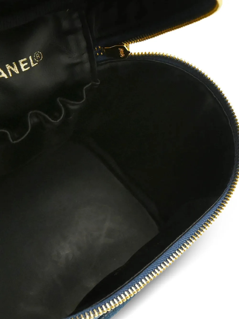 Pre-owned Chanel 1997 Denim Vanity Case