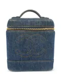 CHANEL Pre-Owned 1997 denim vanity case - Blue