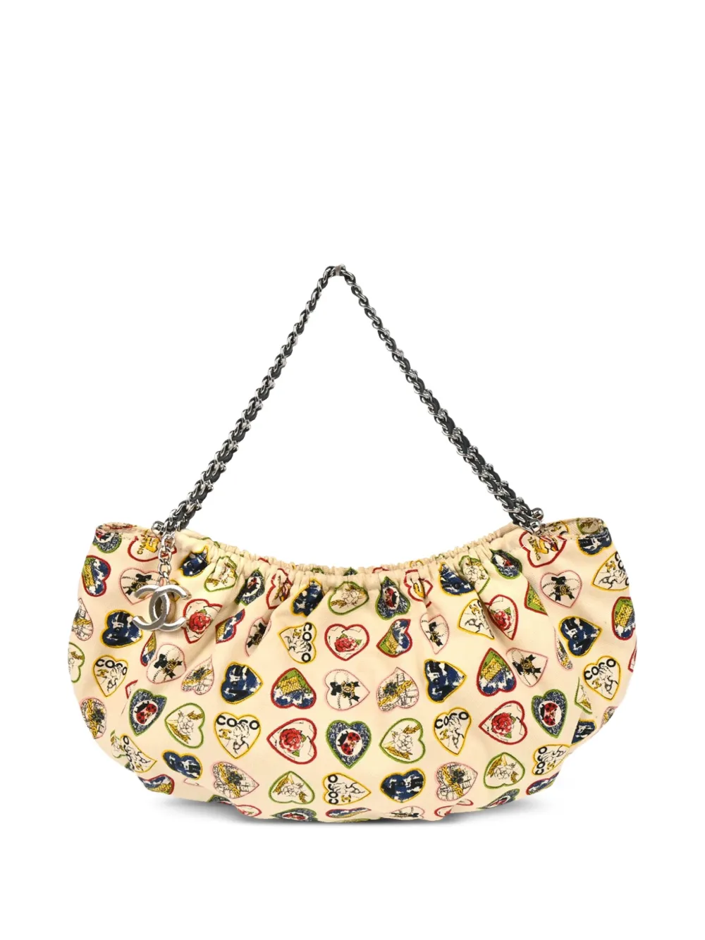 CHANEL Pre-Owned 2006 バレンタイン ハート ショルダーバッグ - ホワイト CHANEL Pre-Owned 2006 バレンタイン ハート ショルダーバッグ - ホワイト