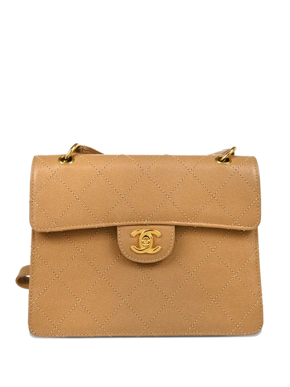 CHANEL Pre-Owned 1998 ダイヤステッチ ショルダーバッグ - ニュートラル CHANEL Pre-Owned 1998 ダイヤステッチ ショルダーバッグ - ニュートラル