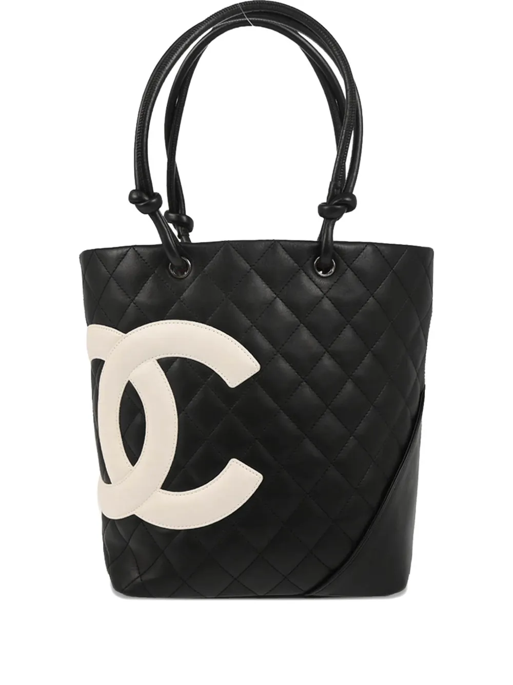 CHANEL Pre-Owned 2005 カンボン ライン ハンドバッグ - ブラック CHANEL Pre-Owned 2005 カンボン ライン ハンドバッグ - ブラック