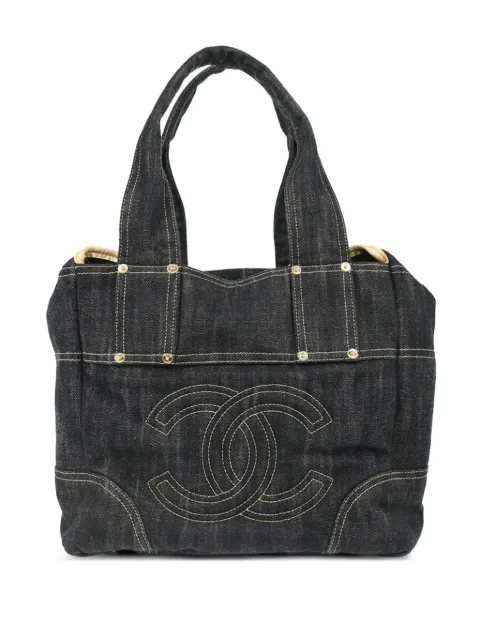 CHANEL Pre-Owned sac porté épaule en jean (2006)