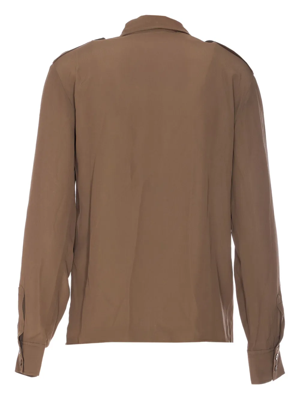 LIU JO epaulettes shirt - Bruin